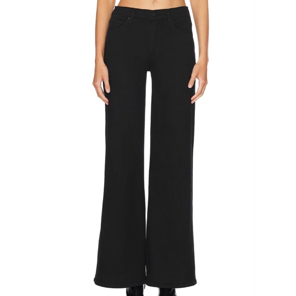 MOTHER The Twister Sneak High Rise Wide Leg Denim in Pitch Size 25 - Picture 1 of 9